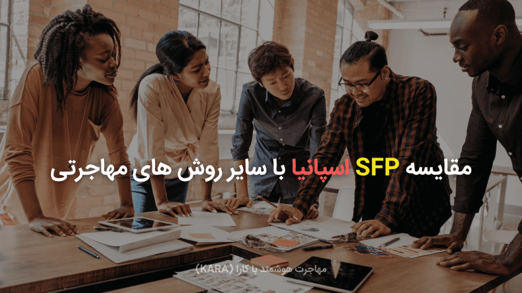 مقایسه روش SFP اسپانیا با سایر روش های مهاجرتی
